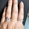 Ella - Solitärring för förlovning med moissanit