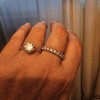 Ella - Solitärring för förlovning med moissanit