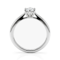 Ella - Solitärring för förlovning med moissanit