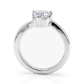 Amora - Solitärring med hjärtformad moissanit | My Moissanite