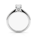 Elysium - Solitärring med smaragdslipad moissanit | My Moissanite