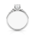 Ethereal Elegance Set - Ovaline & Serenella brudset med moissanit och navettslipade accentstenar