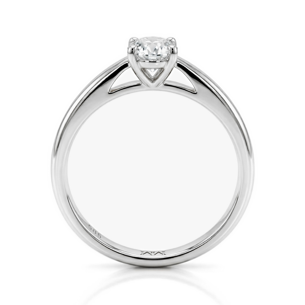 Eloise - Solitärring med oval moissanit
