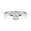 Eloise - Solitärring med oval moissanit