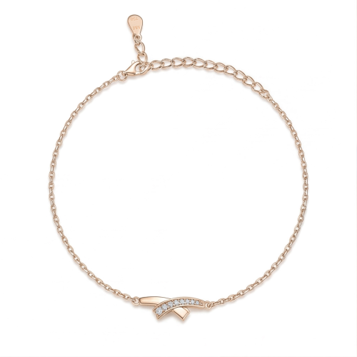 Halcyon - Moissanitarmband med halvmåne i pavéfattning
