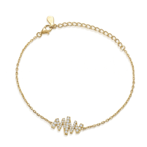 Spiralux - Justerbart moissanitarmband med symbolmotiv i pavéfattning