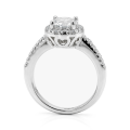 Seraphina - Förlovningsring med moissanit och halo | My Moissanite