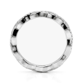 Seraph - Moissanitalliansring med tvinnad pavédesign