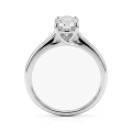 Grace - ring med oval moissanit och delad ringskena