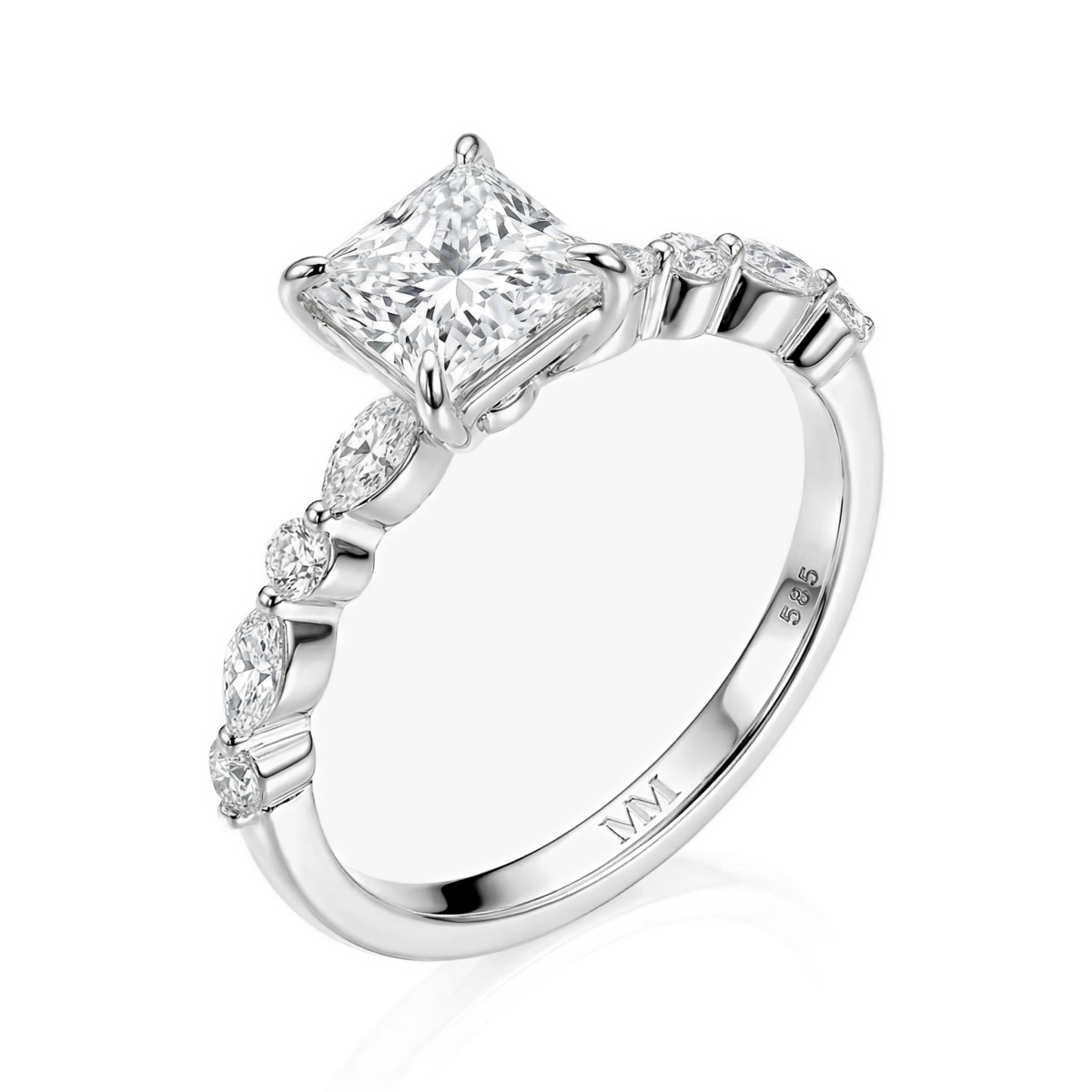 Ava - Moissanitring