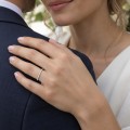 Starlet - Alliansring med moissanit